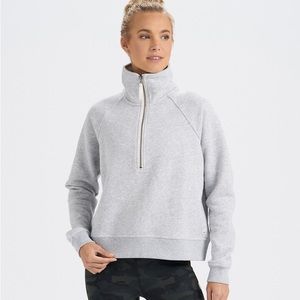 Vuori Restore Half Zip Sweatshirt Grey XL